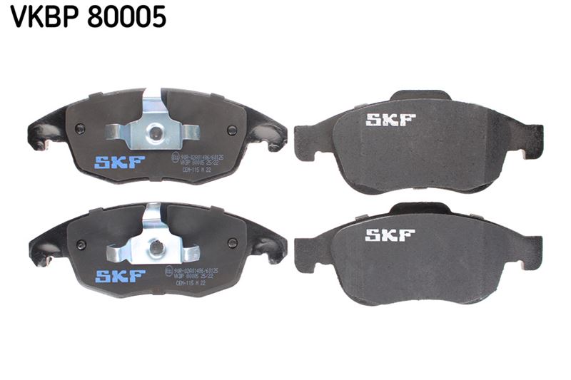 SKF VKBP 80005 Fren Balatasi On Partner 1.4i 1.6 16v Tepe Picasso 1.6 16v C4 Picasso 1.6hdi 110 08>
